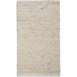 Allgäuer Teppichmanufaktur Webteppich Laax Uni 130 x 200 cm Mischgewebe Beige Creme