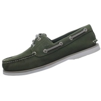 Timberland Classic 2-Eye Boat Herren grün Leder Bootsschuhe Sneakers NEU (eu_Footwear_Size_System, Adult, Numeric, medium, Numeric_44_Point_5) - 44.5 EU