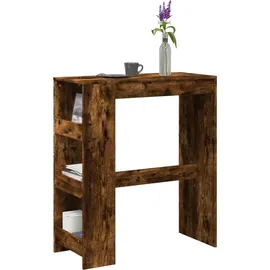 vidaXL Bartisch mit Regal 90 x 40 x 103,5 cm Braun