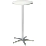 Maul Stehtisch Ø 600 mm 109,5 x 60 cm Silber/Weiß
