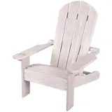roba Outdoorstuhl Deck Chair 51 x 51 x 60 cm grau