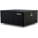 Awnic Abdeckung Gartenmöbel Winterfest 160x160x71cm, Schwerlast 420D Oxford Gewebe Gartenmöbel Abdeckplane Wasserdicht mit Entlüftung, Anti-UV Reißfest Abdeckplane für Gartenmöbel Terrassenmöbel
