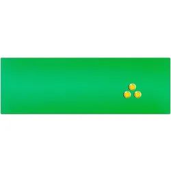 Memoboard Glas Magnettafel Glasboard (607402 Glastafel 60x20x0,4cm, grün)
