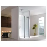 Glaszentrum Hagen 120x195 cm Schiebetür Duschtür ESG Glas - Transparent