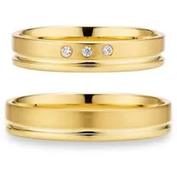 Phönix Trauring Schmuck Geschenk Gold 333 Trauring Ehering LIEBE versch. Varianten, Made in Germany, wahlweise mit oder ohne Brillanten gelb|goldfarben 62