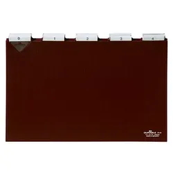 DURABLE Karteikartenregister A-Z, blanko, Jan.-Dez., 0-31 braun