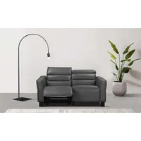 Home Affaire 2-Sitzer HOME AFFAIRE "Carpari, 162 cm, mit manueller od. elektrischer Relaxfunktion", grau, B:162cm H:97cm T:100cm, Sofas, (USB A/C), sowie Kopfteilverstellung