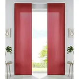 Gardinenbox Vorhang, 2er Set HxB 245x60 cm Bordeaux