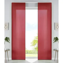 Gardinenbox Vorhang, 2er Set HxB 245x60 cm Bordeaux