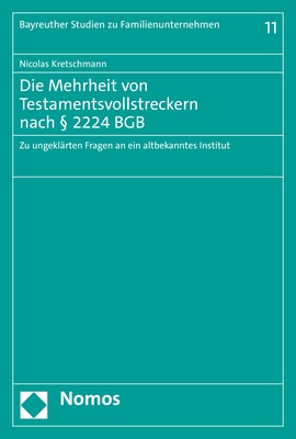 Die Mehrheit Von Testamentsvollstreckern Nach § 2224 Bgb - Nicolas Kretschmann  Kartoniert (TB)