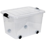 Kreher Aufbewahrungsboxen mit Deckel In Transparenter Ausführung aus robustem Kunststoff.