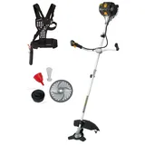 TEXAS BC358D Benzin Motorsense 4-Takt | 35,8 cm3 | 42 cm Arbeitsbreite | 5,5 kg | gelb/rot/schwarz/silber