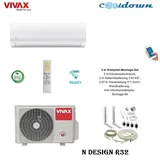 VIVAX N Design Klimagerät 9000 BTU + 3 m Komplett SET Split Klimaanlage A++