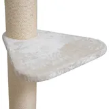 Happy Pet HAPPYPET Universal XL Liegeplatz für Kratzbaum 55 cm - Stabile Liegefläche, 600g Plüsch überzogen, Zubehör Ersatz für Katzenkratzbäume, belastbar bis 15 kg, Creme