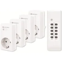 Sonero Funksteckdosen-Set 4 St. Weiß