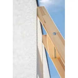 PROREGAL Stufen-Anlegeleiter Holz ohne Traverse 8 Stufen