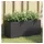 vidaXL Hochbeet mit 2 Fächern 72 x 30 x 32 cm Schwarz