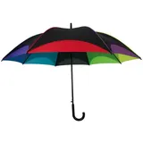 MacMa ohne Markenname XXL Automatik-Regenschirm in Regenbogenfarben - ohne Angabe