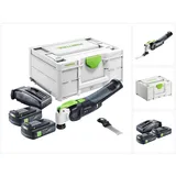 Festool Vecturo Osc 18 E-basic Akku Oszillierer 18 V Starlock Max Brushless + 2x Akku 3,0 Ah + Ladegerät + Systainer