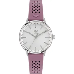 Quarzuhr ADIDAS ORIGINALS "CODE ONE SMALL", rosa (altrosa), Armbanduhren, Damen, Armbanduhr, Damenuhr, Silikonarmband