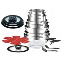 TEFAL INGENIO EMOTION TOPFSET 23-TEILIG, PFANNEN, TÖPFE, GLASDECKELN, GRIFFE OVP