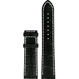 Certina - Leder Ds Podium Gent Chrono Lederband Schwarz 20/18mm, Ohne Schnalle, Xl C610016939 - alligator-prägung,kalb,schwarz