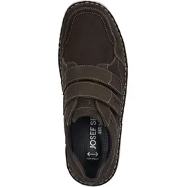 Josef Seibel New Anvers 85,Weite K (Extra weit),Wechselfußbett,Freizeitschuhe,Klettverschluss,Moro,47 EU | Halbschuh für Herren | Braun - Braun - 47