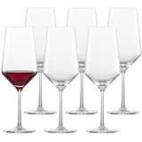 Schott Zwiesel Zwiesel Glas Pure Bordeaux Rotweingläser 6er Set Gläser 6 ct