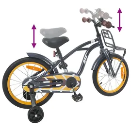vidaXL Kinderfahrrad 16 Zoll Dunkelgrau