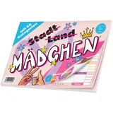 quatschkopf Mädchen, Stadt Land Fluss Girls Mädels Variante, Spielblock mit 35 witzigen kreativen Kategorien, Geschenkidee Kinder Teenager, großer Block DIN A4, Mädelsabend Spiel ab 9 Jahre (Modern)