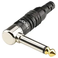 HICON HI-J63MA07 Klinken-Steckverbinder 6.35mm Stecker, gewinkelt Polzahl: 2 Mono