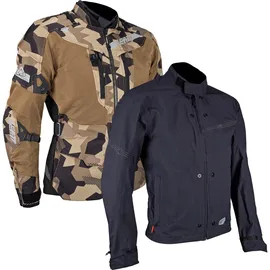 Leatt Adventure FlowTour 7,5 Textiljacke Schwarz/Braun/Beige L