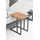Zebra Technologies Fly Beistelltisch 45 x 31 x 49 cm natur/graphit
