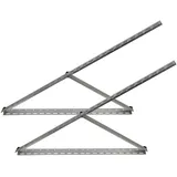 Trango Solarmodul Halterung Aluminium bis 114cm für Flachdach und Wand 45°