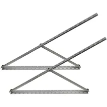 Trango Solarmodul Halterung Aluminium bis 114cm für Flachdach und Wand 45°