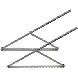 Trango Solarmodul Halterung Aluminium bis 114cm für Flachdach und Wand 45°