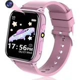 Smartwatch Kinder, Jungen Mädchen Kinder Smartwatch Geburtstagsgeschenke, Smart Watch Kinder, Kinderuhr mit 26 Spielen, HD-Kamera, Musik, Video, Schrittzähler, Alarm, Uhr für Kinder von 4-16 Jahren