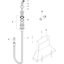 Hansgrohe Wannenrand Brausenhalter Chrom