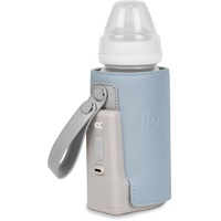 Lionelo Thermup Go Plus Babyflaschenwärmer, hält Flüssigkeiten warm, 5 Betriebstemperaturen von 38 bis 500 C, USB-Aufladung, 8 Stunden Betrieb, leises LCD-Display