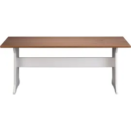 Interlink Sitzbank Westerland 32.2 Braun/Weiß 110 x 37 x 45 cm