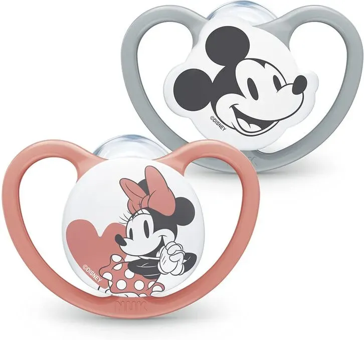 NUK Space Disney Mickey Mouse Gummischnuller Größe 3 (18–36 Monate)