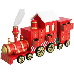 Adventskalender Lokomotive Rot