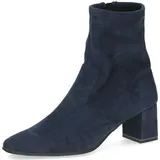 CAPRICE Damen Stiefeletten mit Absatz mit Reißverschluss Vegan, Blau (Navy Stretch), 38 EU
