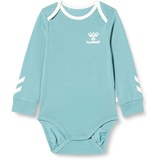 hummel Jungen Hmlmaule Body L/S Baby and Toddler T Shirt Set, Mineral Blue, 86 EU