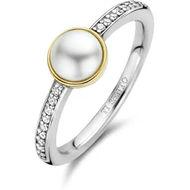 Ti Sento Milano Ring gold - silber / transparent 50