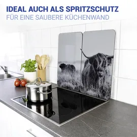 Wenko Herd-Abdeckplatte 2er Set grau