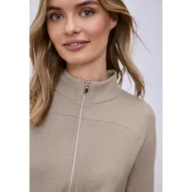 STREET ONE Langarm Jacke mit Turtle Neck Beige 34