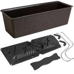 Balkonkasten Ratolla Umbra 49x16x17,5cm Bewässerungssystem