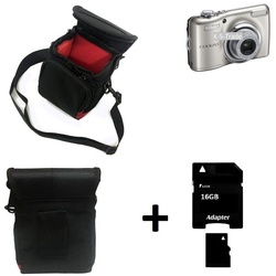 K-S-Trade Kameratasche für Nikon Coolpix L23, Kameratasche Fototasche Umhängetasche Schutz Hülle mit Zusatzfach schwarz