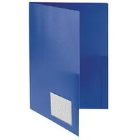 FolderSys Broschürenmappe 10008-40 DIN A4 PP Klarsichttasche blau